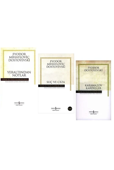Yeraltından Notlar + Suç Ve Ceza + Karamazov Kardeşler Set ürün görseli 1