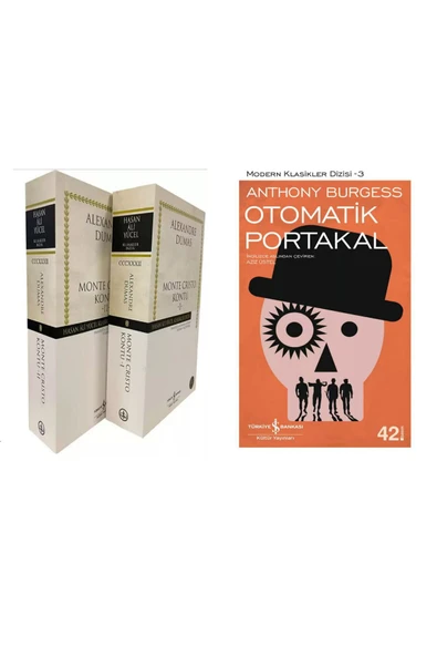 Monte Cristo Kontu - 2 Kitap Takım - Alexandre Dumas - Otomatik Portakal - Anthony Burgess ürün görseli