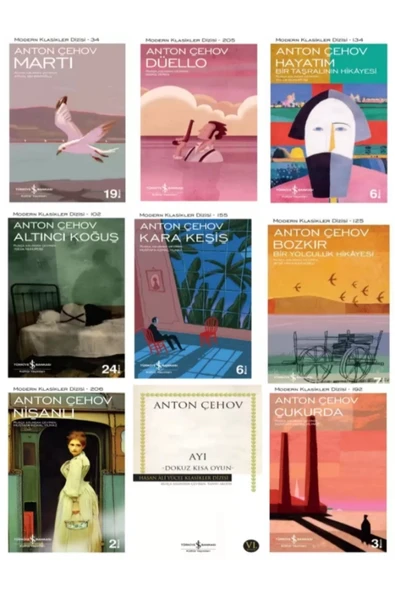 Anton Pavloviç Çehov Klasikleri Toplam 9 kitap Set ürün görseli 1