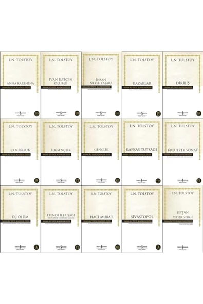 L. N. Tolstoy Kitapları 15 Kitaplık Set Hasan Ali Yücel Serisi ürün görseli 1