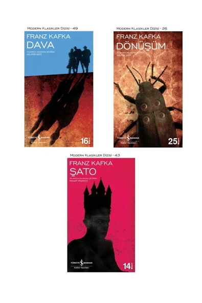 Franz Kafka 3 Kitap Set / Dönüşüm + Dava + Şato ürün görseli 1