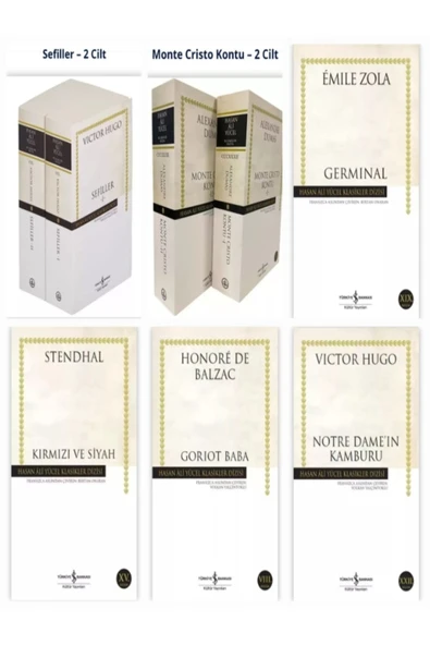 Hasan Ali Yücel Serisi Fransız Edebiyatından Seçme Eserler Toplam 8 Kitap set ürün görseli 1