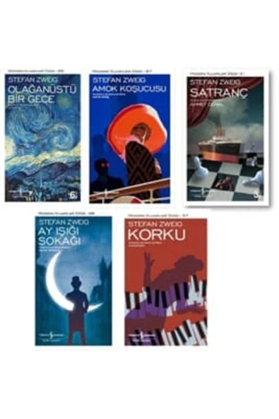 Olağanüstü Bir Gece - Amok Koşucusu - Satranç - Ay Işığı Sokağı - Korku (stefan Zweig 5 Kitap Set ) ürün görseli 1