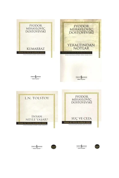 Dostoyevski 4 Kitap Set Suç Ve Ceza Yeraltından Notlar Kumarbaz Insan Neyle Yaşar ürün görseli 1