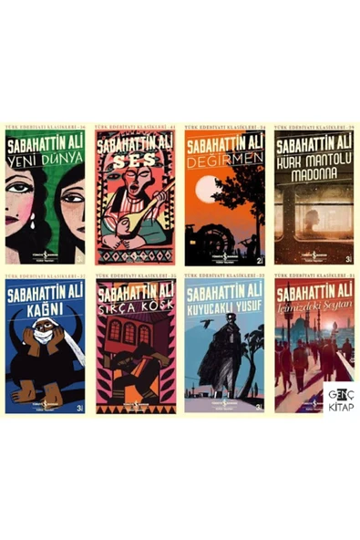 Sabahattin Ali Iş Bankası 8 Kitap Set Kürk Mantolu Madonna-kuyucaklı Yusuf-içimizdeki Şeytan ürün görseli 1