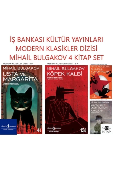 Iş Bankası Bulgakov 4 Kitap Set Modern Klasikler Dizisi Usta Ve Margarita-köpek Kalbi-genç Bir ürün görseli 1