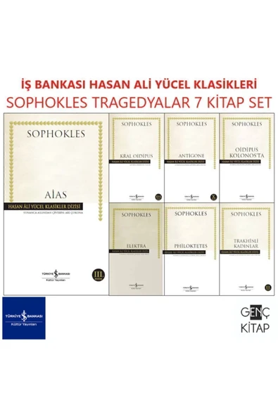 Iş Bankası Sophokles 7 Kitap Set Hasan Ali Yücel Klasikleri Elektra-aias-kral Oidipus-antigone ürün görseli 1