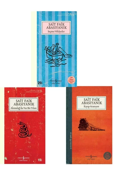 Sait Faik Abasıyanık 3 Kitap Set. Seçme Hikayeler + Kayıp Aranıyor + Alemdağda var bir Yılan ürün görseli 1