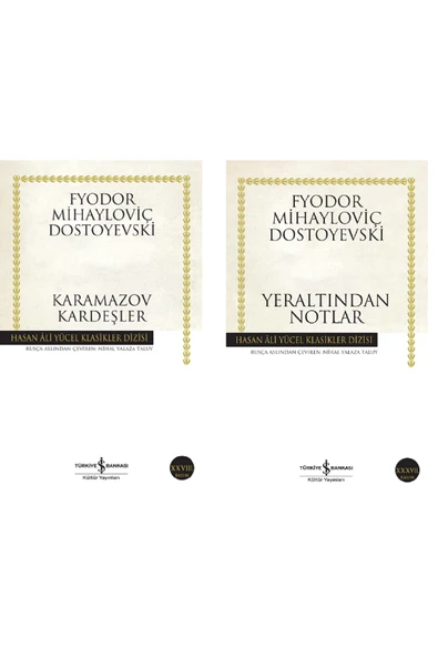 Karamazov Kardeşler Ve Yeraltından Notlar - Fyodor Mihayloviç Dostoyevski Ikili Set ürün görseli 1