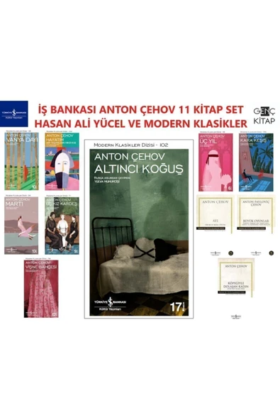 Iş Bankası Anton Çehov 11 Kitap Set Hasan Ali Yücel Klasikleri Altıncı Koğuş-vişne Bahçesi ürün görseli 1