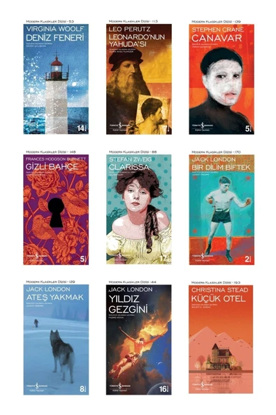 Deniz Feneri - Canavar - Clarissa - Yıldız Gezgini - Küçük Otel - Iş Bankası 9 Kitap Tatil Seti ürün görseli 1