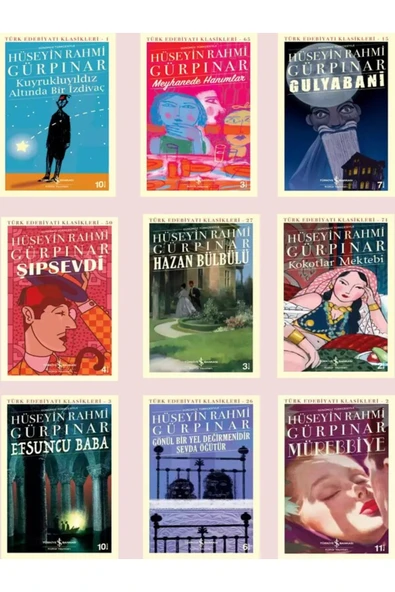 Hüseyin rahmi Gürpınar  Kitapları Toplam 9 Kitap Set 1824 SAYFA ürün görseli 1