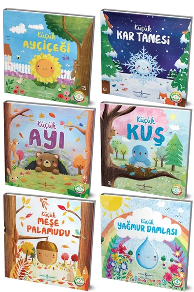 Doğanın Hikâyeleri | Küçük Kuş | Ayçiçeği | Yağmur Damlası | Ayı | Meşe Palamudu | Kar Tanesi Boyama ürün görseli 1