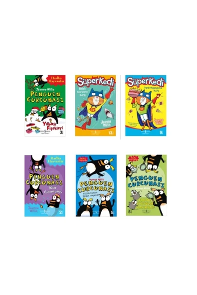 Penguen Curcunası serisi + Süper Kedi serisi /  6 kitap set - OLGU KİTABEVİ - Resim 4