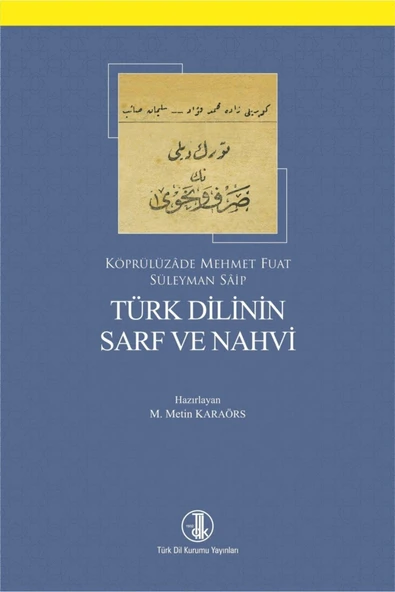 Türk Dilinin Sarf Ve Nahvi - Köprülüzade Mehmet Fuat ürün görseli 1