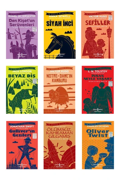 Arc Iş Çocuk Klasikleri Kısaltılmış Metin 9lu Set ürün görseli 1