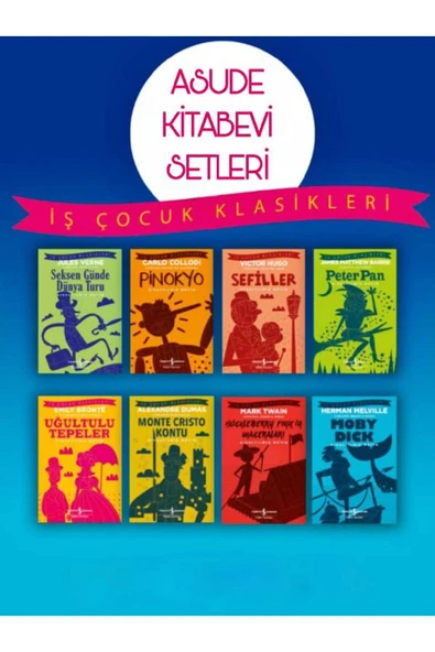 İŞ ÇOCUK KLASİKLERİ 8 KİTAP ürün görseli 1