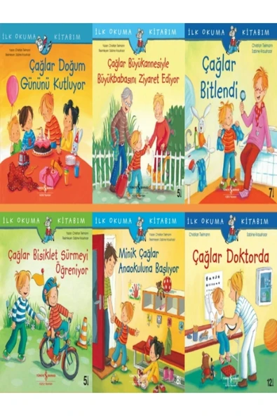 Çağlar Serisi, Çocuk - Resimli Kitaplar Toplam 6 Kitap Set ürün görseli