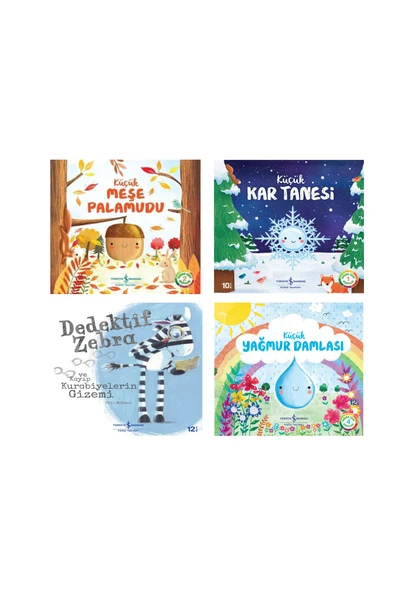 Küçük Meşe Palamudu & Küçük Kar Tanesi & Küçük Yağmur Damlası & Dedektif Zebra ürün görseli 1