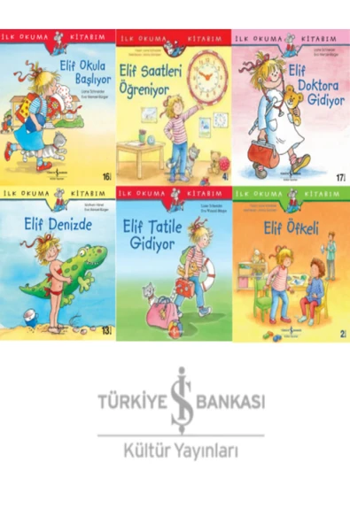 Elif Serisi 6 Kitap Set Okulabaşlıyor-öfkeli-doktoragidiyor-denizde-tatilegidiyor-saatleriöğreniyor ürün görseli 1