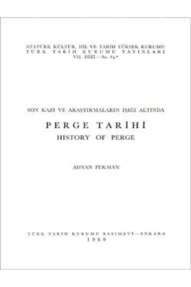 Perge Tarihi; History Of Perge, 1989 ürün görseli 1