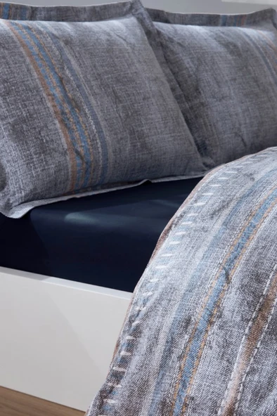 Özdilek Denim Çift Kişilik Nev Takımı Colorado Mavi - Resim 3