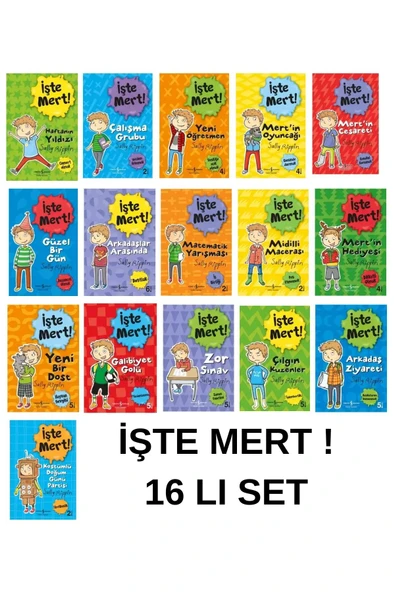 HARİKA-İŞTE MERT! SERİSİ -16 KİTAPLIK SÜPER SET.MERT İN ÖĞRETİCİ  MACERALARI-1.SINIF VE 2. SINIF - Resim 2