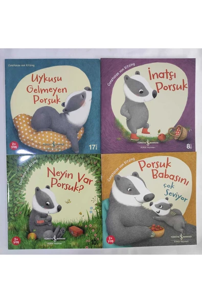 NEYİN VAR PORSUK?,PORSUK BABASINI ÇOK SEVİYOR,İNATÇI PORSUK,UYKUSU GELMEYEN PORSUK ürün görseli 1