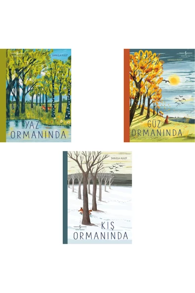 Güz Ormanında - Yaz Ormanında - Kış Ormanında / 3 kitap (Kuşe - Renkli) 1. 2. sınıf ürün görseli 1