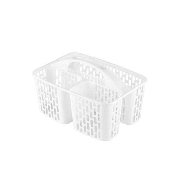 Porsima 8114 ORG-51 3 Bölmeli Düzenleyici Sepet - Çok Amaçlı Organizer - Beyaz - 5