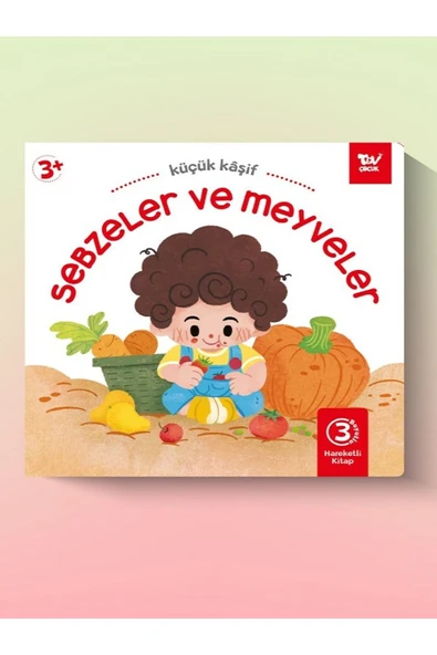 Hareketli Kitap 3d Küçük Kaşif Sebzeler Ve Meyveler - Türkiye Diyanet Vakfı Yayınları ürün görseli 1