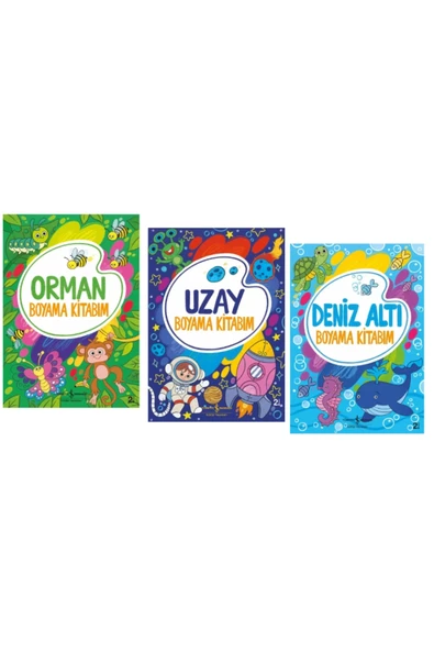 ORMAN - UZAY - DENİZ ALTI BOYAMA KİTABIM ürün görseli 1