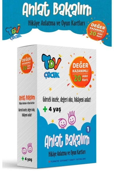 Anlat Bakalım 1 Hikaye Anlatma Ve Oyun Kartları Değer Kazanımlı 20 Kart - ürün görseli 1