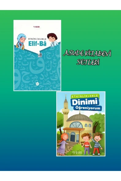 Etkinliklerle Dinimi Öğreniyorum Ve Elif-ba Seti 2 Kitap ürün görseli 1