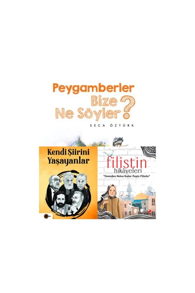 Peygamberler bize ne söyler-kendi şiirini yaşayanlar-filistin hikayeleri 3'lü set ürün görseli 1