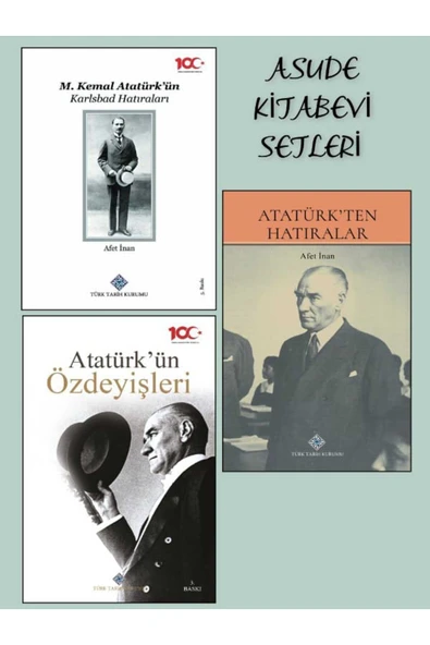ATATÜRK SETİ - ÜÇ KİTAP BİR ARADA ürün görseli 1
