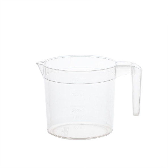 Porsima KRD-0040 2'li 400 mL Şeffaf Plastik Ölçek Kabı - Beher Ölçü Kabı - Resim 4