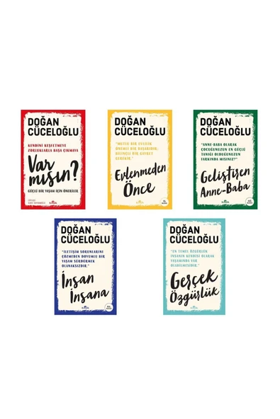 Doğan Cüceloğlu 5 Kitap Set -var Mısın Güçlü Bir Yaşam Için Öneriler -evlenmeden Önce - Insan Insana - 1