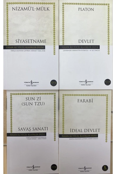 Platon Devlet Farabi Ideal Devlet Sun Tzu Savaş Sanatı Siyasetname Nizamülmülk ürün görseli 1