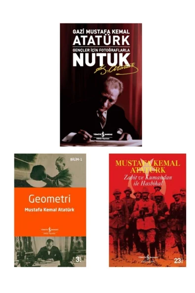 Nutuk - Geometri - Zabit Ve Kumandan Ile Hasbihal (atatürk'ün Yazdığı 3 Kitap Set ) ürün görseli 1