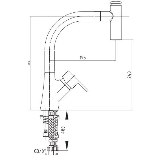 Ar Liona Spiralli Eviye Bataryası Mat Siyah - Resim 2