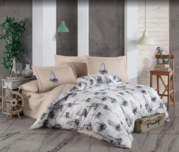 Çift Kişilik Ranforce Nev Takımı Milena Mavi ürün görseli