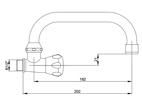 Yak Topaç Aplike Eviye Musluğu - Resim 2