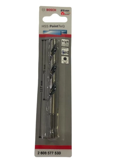 Pointteq Altıgen Şaftlı Hss Matkap Ucu 8 mm - 2