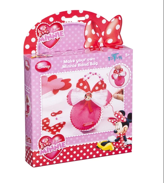 YUMURCAK TOYZ Disney Minnie Çanta Tasarım Seti Kız Erkek Çocuk Oyuncak Eğitici Oyuncaklar