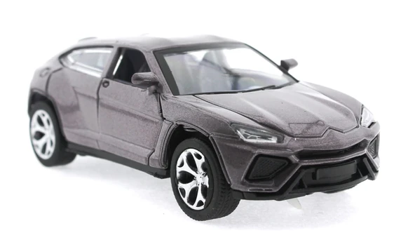 YUMURCAK TOYZ Çek Bırak Lamborghini Benzeri Simli Kahve Metal Araba Kız Erkek Çocuk Oyuncak Eğitici Oyuncaklar