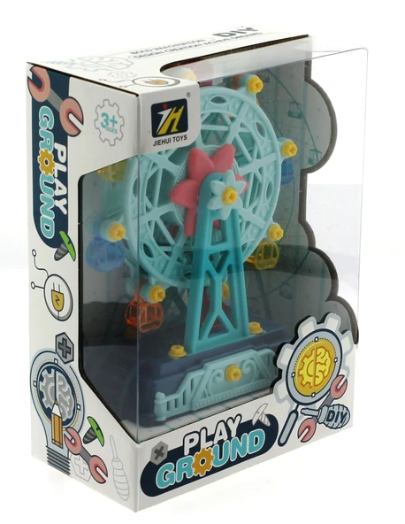 YUMURCAK TOYZ Sök Tak Dönme Dolap Mavi Lunapark Eğlencesi Kız Erkek Çocuk Oyuncak Eğitici Oyuncaklar - 2