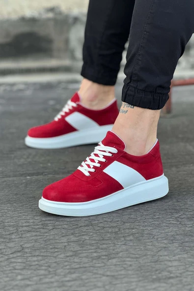 Kırmızı Süet Erkek Casual Ayakkabı ürün görseli