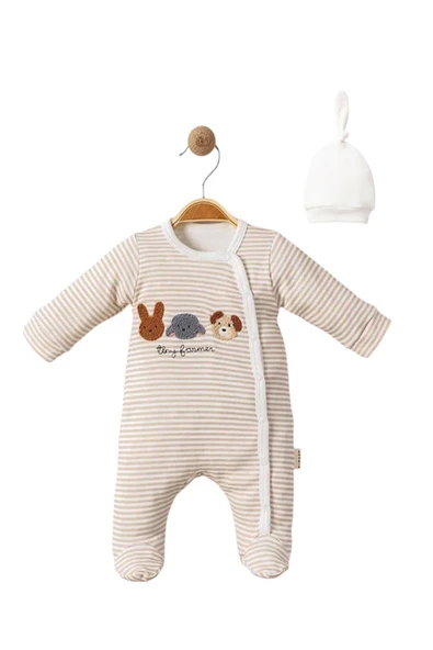 Celira Kahve 3 Ay,6 Ay,9 Ay, Erkek Kız Bebek Tulum - Resim 2