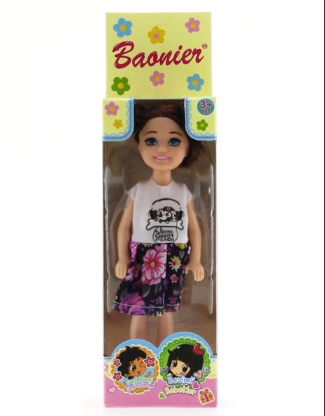 YUMURCAK TOYZ Baonier Çiçek Etekli 14cm Sarışın Tekli Kız Bebek Kız Erkek Çocuk Oyuncak Eğitici Oyuncaklar - Resim 2